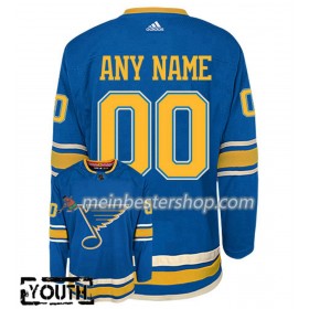 St. Louis Blues Custom Adidas 2018-2019 Alternate Trikot Authentic - Kinder